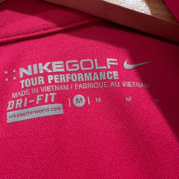 Nike Tour Performance Dri-Fit Sleeveless Golf Polo Pink | Women's M - Picture 3 of 9